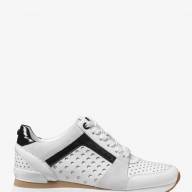 Michael Kors Billie Perforated Leather and Suede Sneaker - Michael Kors Billie Perforated Leather and Suede Sneaker