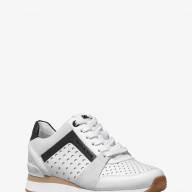 Michael Kors Billie Perforated Leather and Suede Sneaker - Michael Kors Billie Perforated Leather and Suede Sneaker