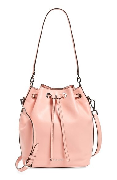 MICHAEL Michael Kors Pink Large Dottie Leather Bucket Bag