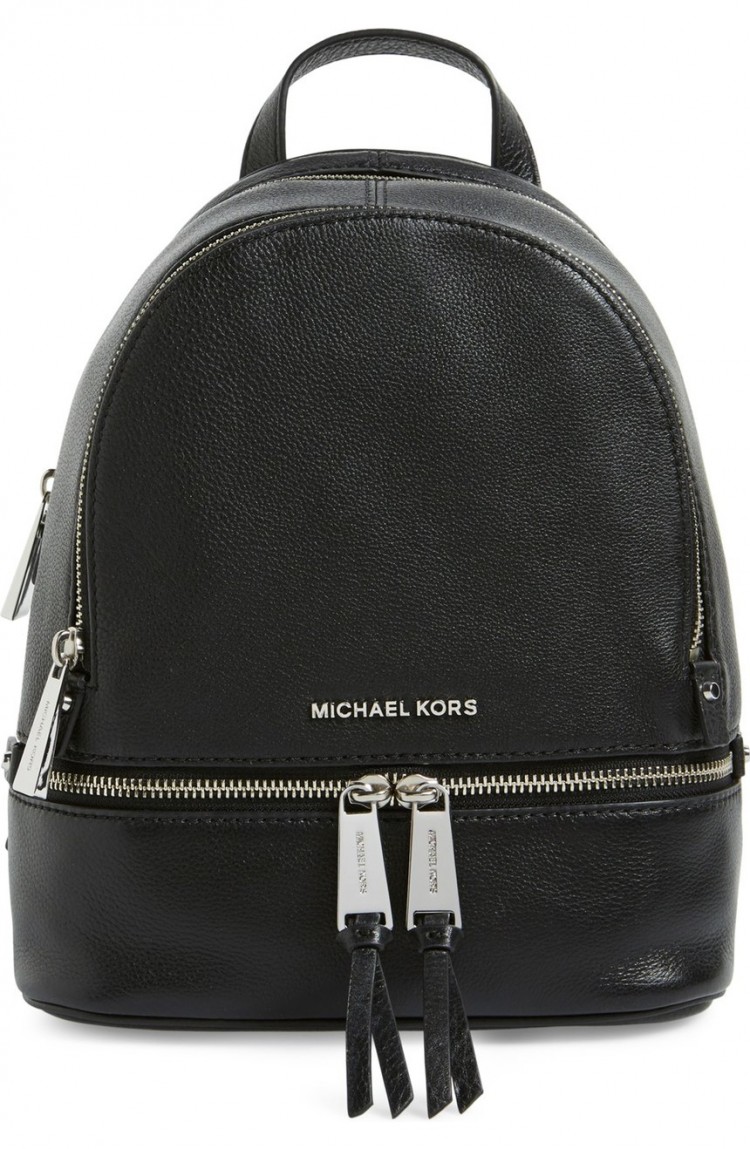 MICHAEL Michael Kors Small Rhea Leather Backpack